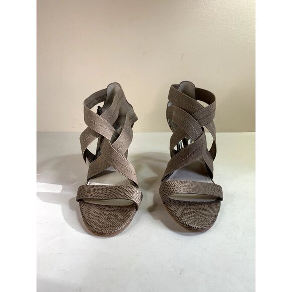 MICHAEL Michael Kors NEW! Wendy Strappy Stretch Sandal Lizard Beige 8 - Picture 5 of 8